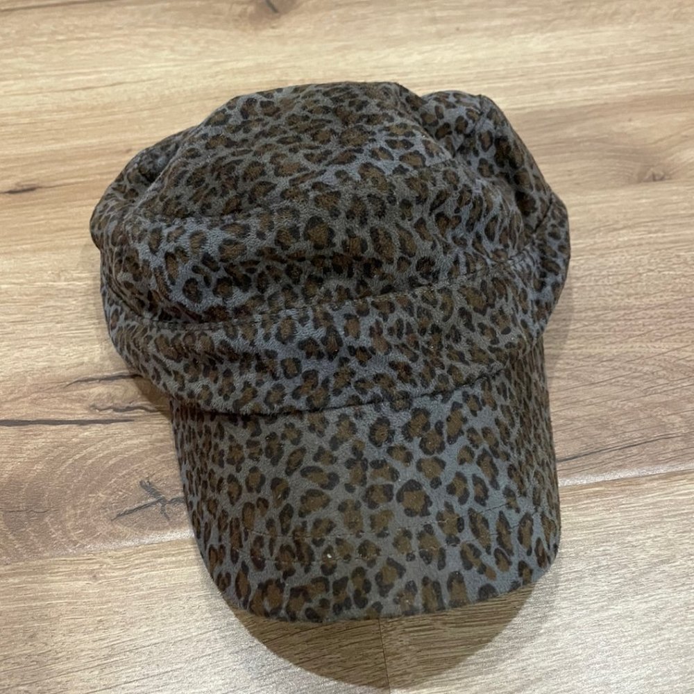 VINTAGE leopard short visor cap
